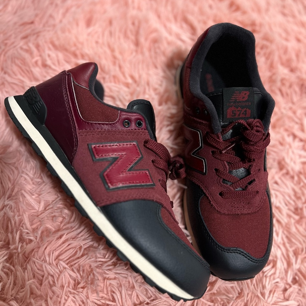 New Balance Red and Black Sneakers